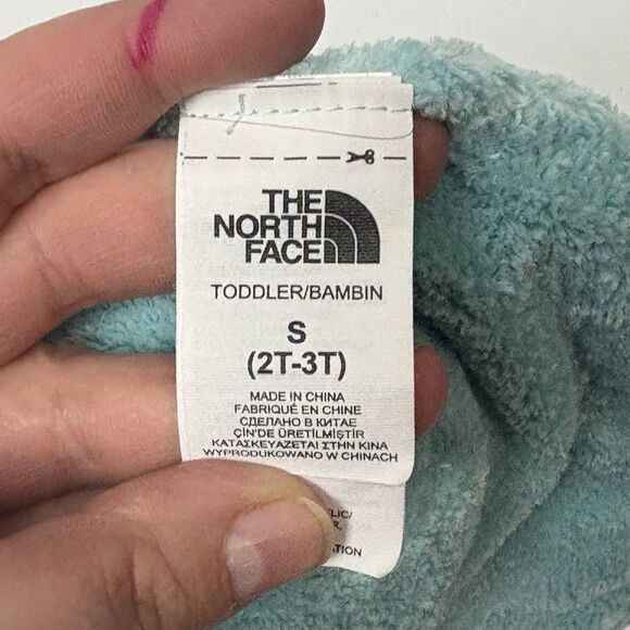 The North Face TNF Faroe Fair Isle Beanie Pink Toddler Baby Kids 2T-3T Winter - Picture 6 of 7